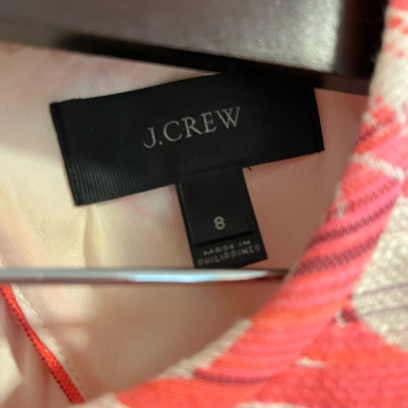 J Crew Jacquard palm print dress with amazing back - Picture 2 of 9